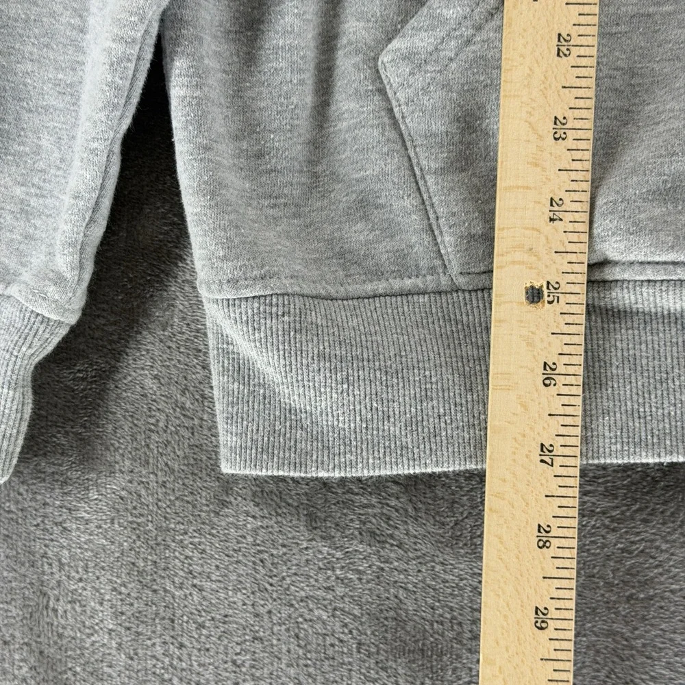 True Religion Hoodie Mens L Rect Two Tone Gray Buddha Graphic EUC